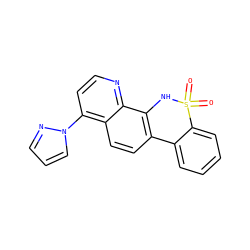 O=S1(=O)Nc2c(ccc3c(-n4cccn4)ccnc23)-c2ccccc21 ZINC000205630206