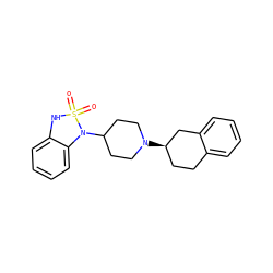 O=S1(=O)Nc2ccccc2N1C1CCN([C@@H]2CCc3ccccc3C2)CC1 ZINC000028384787