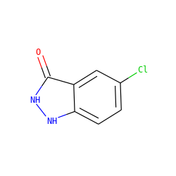 O=c1[nH][nH]c2ccc(Cl)cc12 ZINC000014984742