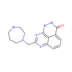 O=c1[nH][nH]c2nc(CN3CCCNCC3)nc3cccc1c32 ZINC000059275781