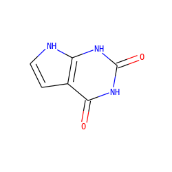 O=c1[nH]c(=O)c2cc[nH]c2[nH]1 ZINC000013516897