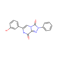 O=c1[nH]c(-c2cccc(O)c2)cn2c(=O)n(-c3ccccc3)nc12 ZINC001772619025