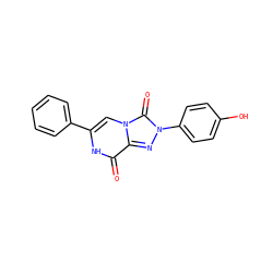 O=c1[nH]c(-c2ccccc2)cn2c(=O)n(-c3ccc(O)cc3)nc12 ZINC001772577711