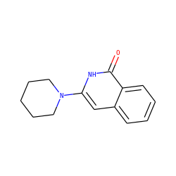 O=c1[nH]c(N2CCCCC2)cc2ccccc12 ZINC000002481211