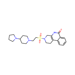O=c1[nH]c2c(c3ccccc13)CCN(S(=O)(=O)CCN1CCC(N3CCCC3)CC1)C2 ZINC000013536375