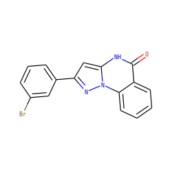 O=c1[nH]c2cc(-c3cccc(Br)c3)nn2c2ccccc12 ZINC000043019114