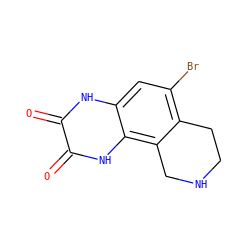 O=c1[nH]c2cc(Br)c3c(c2[nH]c1=O)CNCC3 ZINC000013743351
