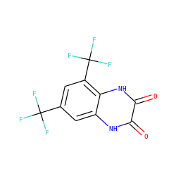 O=c1[nH]c2cc(C(F)(F)F)cc(C(F)(F)F)c2[nH]c1=O ZINC000013743980
