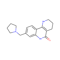 O=c1[nH]c2cc(CN3CCCC3)ccc2c2c1CCCN2 ZINC000118734047