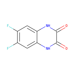 O=c1[nH]c2cc(F)c(F)cc2[nH]c1=O ZINC000000340485