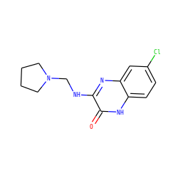 O=c1[nH]c2ccc(Cl)cc2nc1NCN1CCCC1 ZINC000029053095