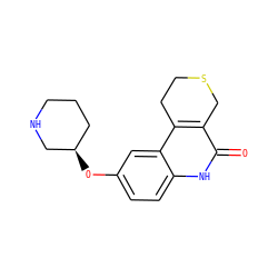 O=c1[nH]c2ccc(O[C@@H]3CCCNC3)cc2c2c1CSCC2 ZINC000049070924