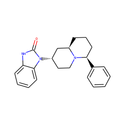 O=c1[nH]c2ccccc2n1[C@H]1CCN2[C@H](c3ccccc3)CCC[C@@H]2C1 ZINC000013588455