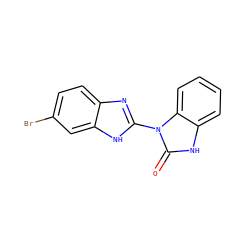 O=c1[nH]c2ccccc2n1-c1nc2ccc(Br)cc2[nH]1 ZINC001772577238