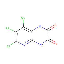 O=c1[nH]c2nc(Cl)c(Cl)c(Cl)c2[nH]c1=O ZINC000026665816