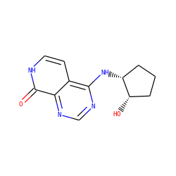 O=c1[nH]ccc2c(N[C@@H]3CCC[C@@H]3O)ncnc12 ZINC000096285221