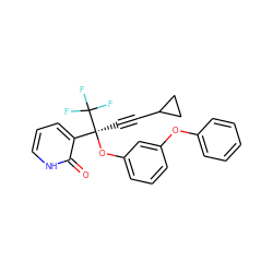 O=c1[nH]cccc1[C@](C#CC1CC1)(Oc1cccc(Oc2ccccc2)c1)C(F)(F)F ZINC000026844565