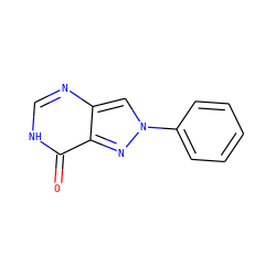 O=c1[nH]cnc2cn(-c3ccccc3)nc12 ZINC000045284100