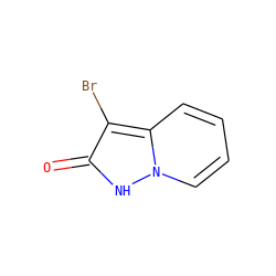O=c1[nH]n2ccccc2c1Br ZINC000063539558