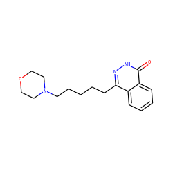 O=c1[nH]nc(CCCCCN2CCOCC2)c2ccccc12 ZINC000028525561