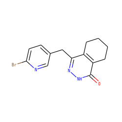 O=c1[nH]nc(Cc2ccc(Br)nc2)c2c1CCCC2 ZINC000168182825