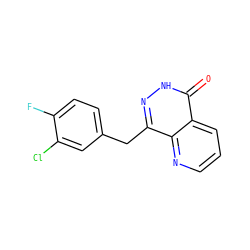 O=c1[nH]nc(Cc2ccc(F)c(Cl)c2)c2ncccc12 ZINC000167015282