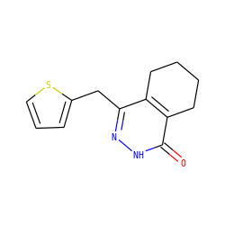 O=c1[nH]nc(Cc2cccs2)c2c1CCCC2 ZINC000167534603