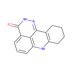 O=c1[nH]nc2c3c([nH]c4cccc1c42)CCCC3 ZINC000146394082