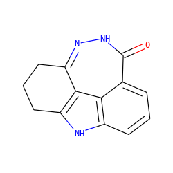 O=c1[nH]nc2c3c([nH]c4cccc1c43)CCC2 ZINC000150199052