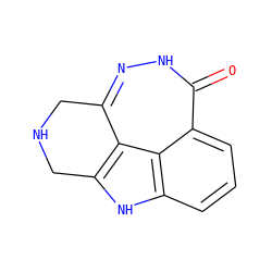 O=c1[nH]nc2c3c([nH]c4cccc1c43)CNC2 ZINC000146783634