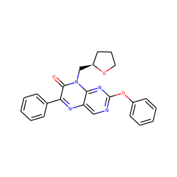 O=c1c(-c2ccccc2)nc2cnc(Oc3ccccc3)nc2n1C[C@H]1CCCO1 ZINC000004238803