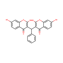 O=c1c(C(c2ccccc2)c2c(O)oc3cc(O)ccc3c2=O)c(O)oc2cc(O)ccc12 ZINC000100788501
