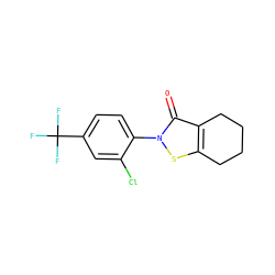 O=c1c2c(sn1-c1ccc(C(F)(F)F)cc1Cl)CCCC2 ZINC000103182058