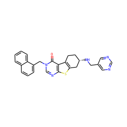 O=c1c2c3c(sc2ncn1Cc1cccc2ccccc12)C[C@@H](NCc1cncnc1)CC3 ZINC001772604247
