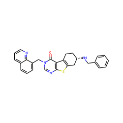 O=c1c2c3c(sc2ncn1Cc1cccc2cccnc12)C[C@@H](NCc1ccccc1)CC3 ZINC001772643318