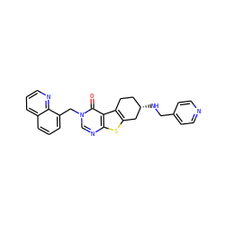 O=c1c2c3c(sc2ncn1Cc1cccc2cccnc12)C[C@@H](NCc1ccncc1)CC3 ZINC001772643164