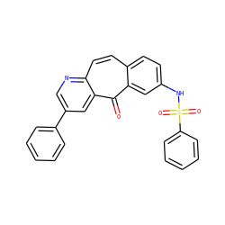 O=c1c2cc(NS(=O)(=O)c3ccccc3)ccc2ccc2ncc(-c3ccccc3)cc12 ZINC000072109091