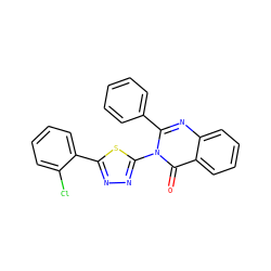 O=c1c2ccccc2nc(-c2ccccc2)n1-c1nnc(-c2ccccc2Cl)s1 ZINC001772620175