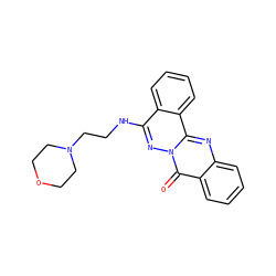 O=c1c2ccccc2nc2c3ccccc3c(NCCN3CCOCC3)nn12 ZINC000019902515