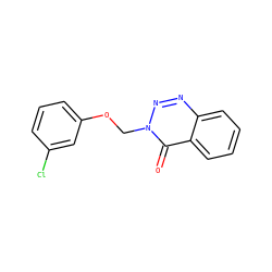O=c1c2ccccc2nnn1COc1cccc(Cl)c1 ZINC000002651166