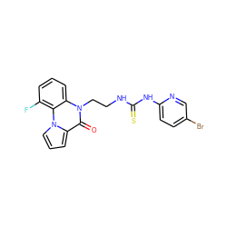 O=c1c2cccn2c2c(F)cccc2n1CCNC(=S)Nc1ccc(Br)cn1 ZINC000013861546