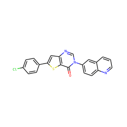 O=c1c2sc(-c3ccc(Cl)cc3)cc2ncn1-c1ccc2ncccc2c1 ZINC000038149739