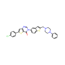 O=c1c2sc(-c3ccc(Cl)cc3)cc2ncn1-c1ccc2sc(CN3CCN(c4ccccc4)CC3)cc2c1 ZINC000038149685