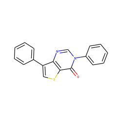 O=c1c2scc(-c3ccccc3)c2ncn1-c1ccccc1 ZINC000221384144
