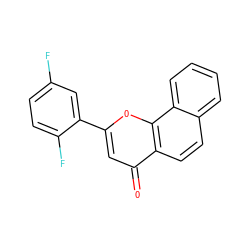 O=c1cc(-c2cc(F)ccc2F)oc2c1ccc1ccccc12 ZINC001772630861