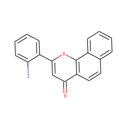 O=c1cc(-c2ccccc2I)oc2c1ccc1ccccc12 ZINC001772614149
