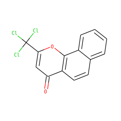 O=c1cc(C(Cl)(Cl)Cl)oc2c1ccc1ccccc12 ZINC000001020542