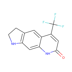 O=c1cc(C(F)(F)F)c2cc3c(cc2[nH]1)NCC3 ZINC000027856135