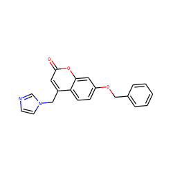 O=c1cc(Cn2ccnc2)c2ccc(OCc3ccccc3)cc2o1 ZINC000013586727