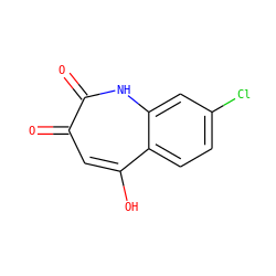 O=c1cc(O)c2ccc(Cl)cc2[nH]c1=O ZINC000000005487